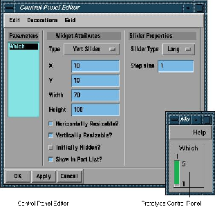 Control Panel Editor and Prototype Control Panel