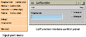 The LatFunction Module Control Panel