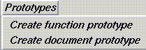 The Prototypes Menu