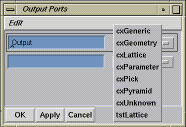 Output Port Window