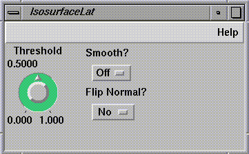 IsosurfaceLat Control Panel