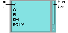 Scrolled List Widget