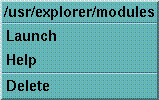 Module Launch Menu