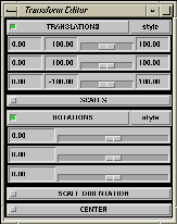 The Transform Sliders