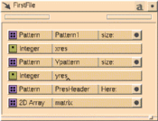 An Input Template Using Patterns