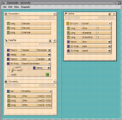 A Curvilinear 3D Lattice Reader